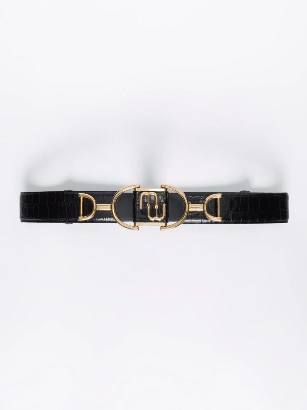 Maje Double M Leather Belt